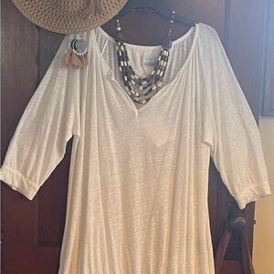 ESCALES Paris 100% Linen Blouse - Signed, Rare #409/435 Made
